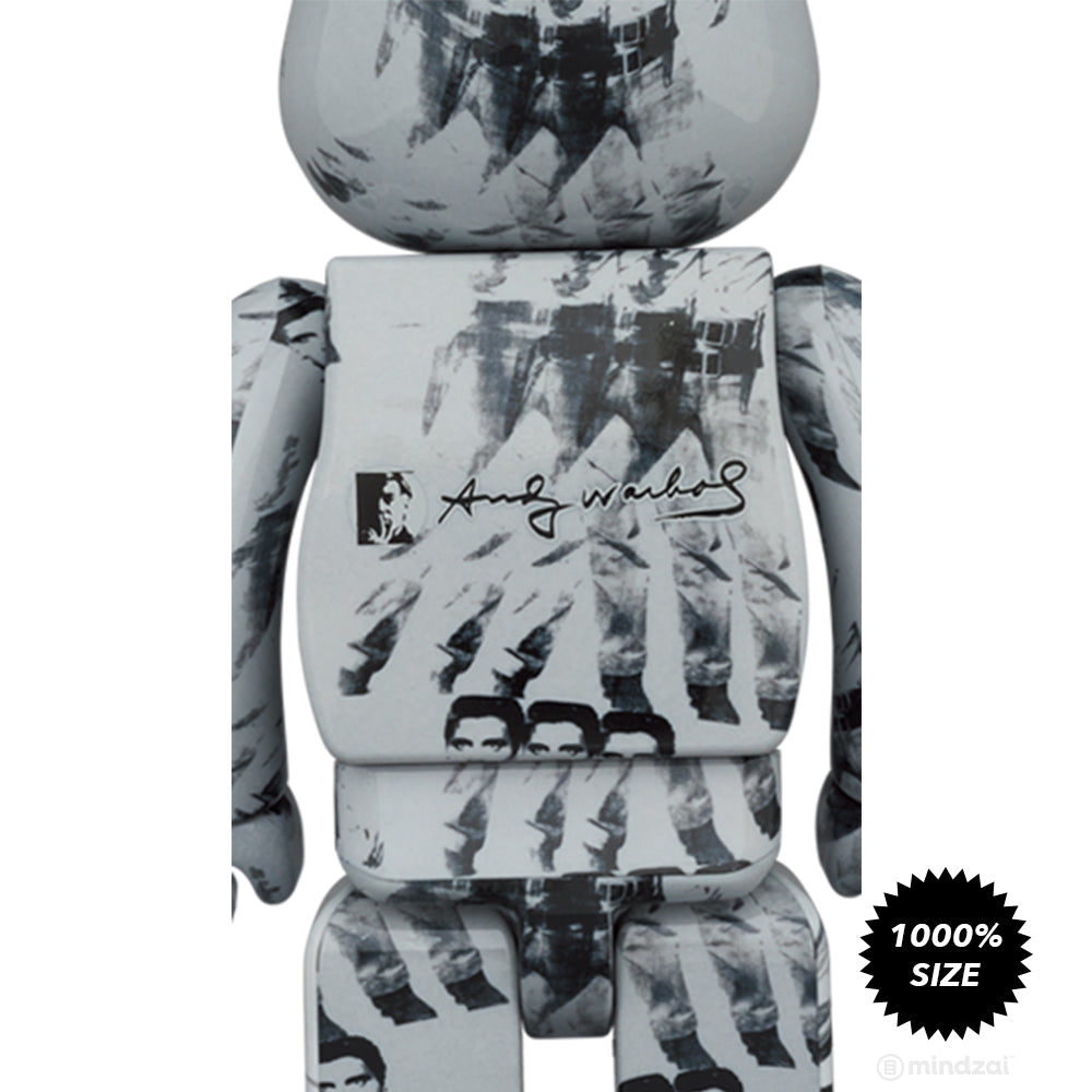 Andy Warhol Elvis Presley 1000% Bearbrick by Medicom Toy
