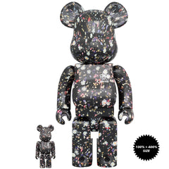 MEDICOM TOY - BE@RBRICK anever 100％400％ Anever Black 100% + 400% Bearbrick Set by Medicom Toy