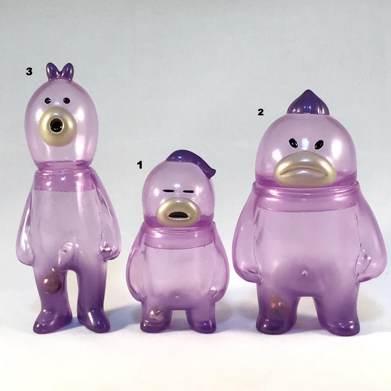 Are, Sore, Kore Soft Vinyl Guardians Clear Purple Sofubi Toy by Hariken