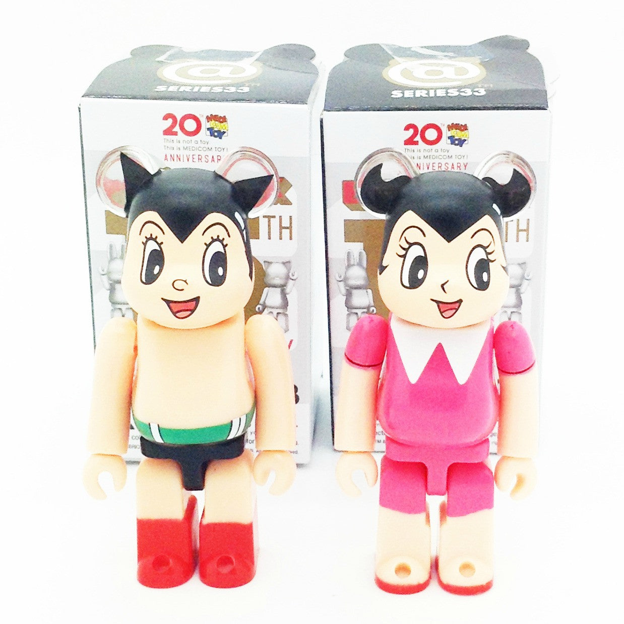 Bearbrick Series 33 -Astro Boy and Astro Girl (Set of 2)