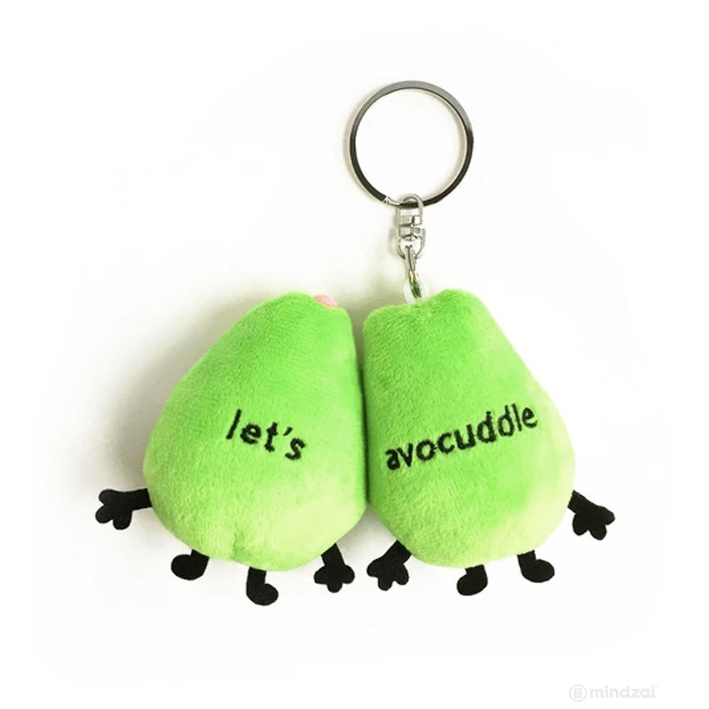 Let's Avocuddle Plush Keychain by Queenie's Cards