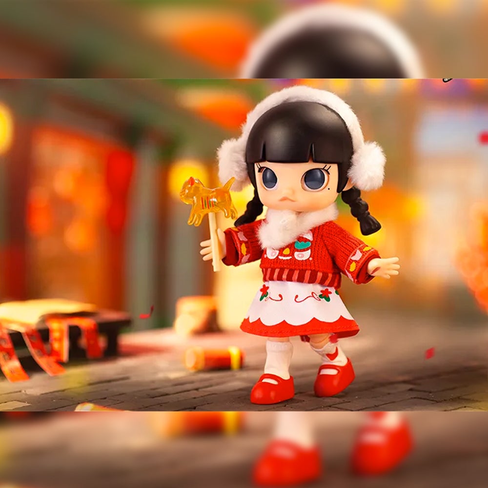 POP MART  MOLLY フィギュア 2個セット Molly Baby Tiger BJD Art Toy Figure (Set of 2) by Kennyswork