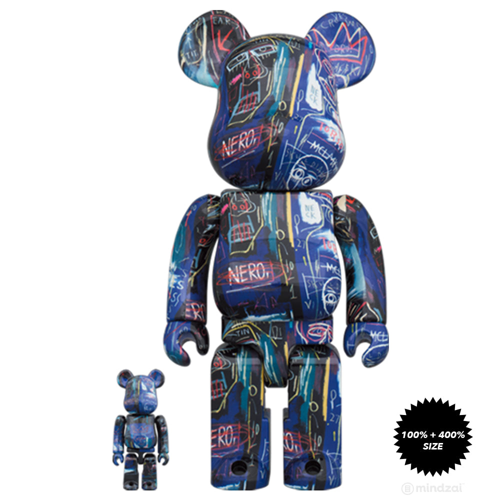 *Pre-order* Jean-Michel Basquiat #7 100% + 400% Bearbrick Set by Medicom Toy