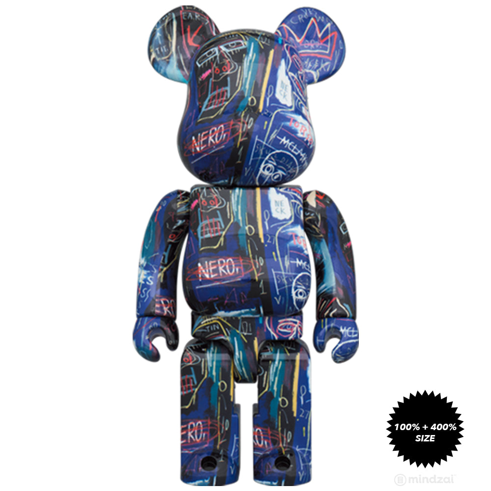 BE@RBRICK  BASQUIAT #8 100％ & 400％ Jean-Michel Basquiat #7 100% + 400% Bearbrick Set by Medicom