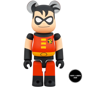 The New Batman Adventures Robin 100% + 400% Bearbrick Set by Medicom Toy
