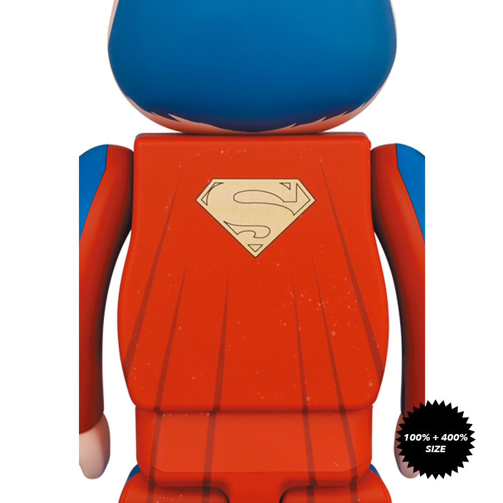 Superman (Batman: Hush Ver.) 100% + 400% Bearbrick Set by Medicom Toy