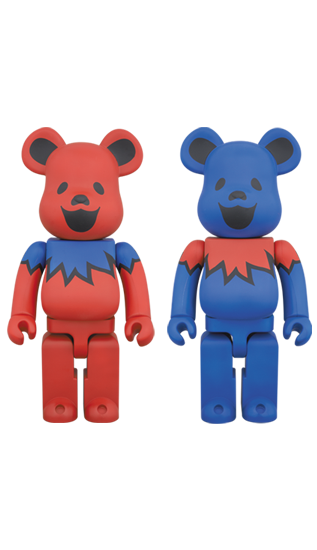 Grateful Dead Red 400% Bearbrick - Mindzai  - 1