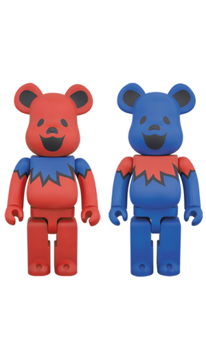 Grateful Dead Red 400% Bearbrick - Mindzai  - 2