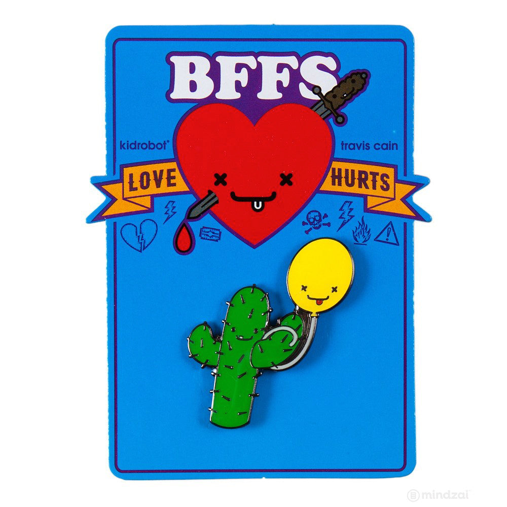 BFFS Prickles and Bob Enamel Pin by Kidrobot x Travis Cain - Pre-order - Mindzai  - 1