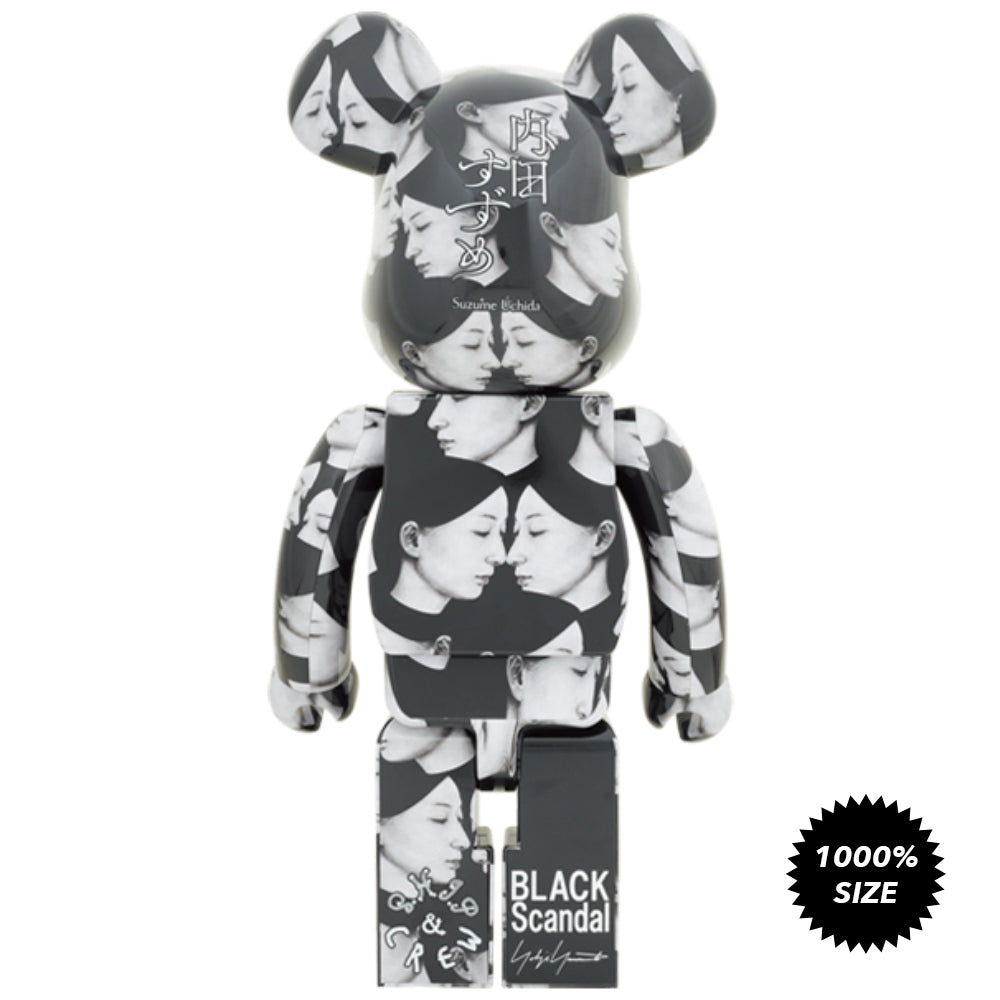 BLACK Scandal (Ver. 2 Multiple Selves) Yohji Yamamoto × Suzume Uchida × S.H.I.P&crew 1000% Bearbrick by Medicom Toy