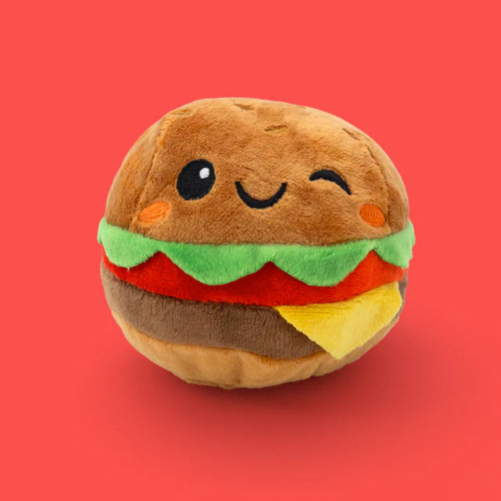 Yummables Burger - 5" Large Plushie by Pin Pin Pals