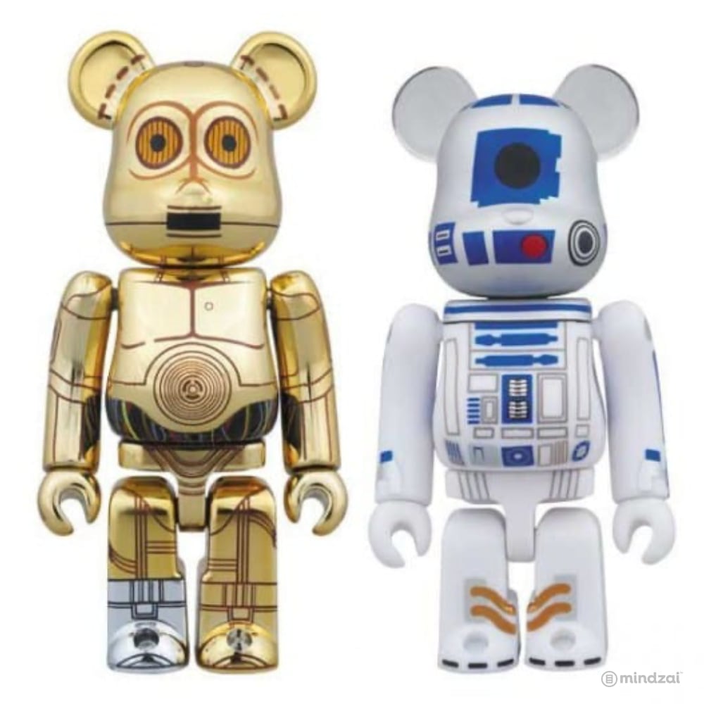 Star Wars Bearbrick: C-3PO &amp; R2-D2 100% Figure 2-Pack Set by Medicom Toy