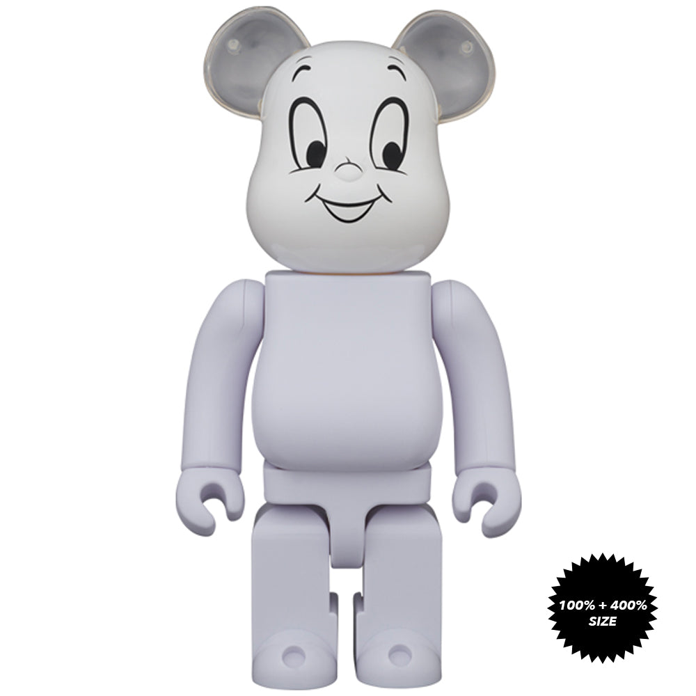 Casper The Friendly Ghost 100% + 400% Bearbrick Set by Medicom Toy