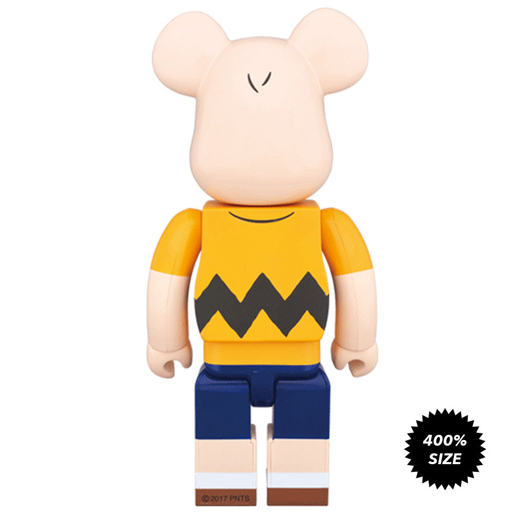 Charlie Brown Yellow Tee 400% Bearbrick