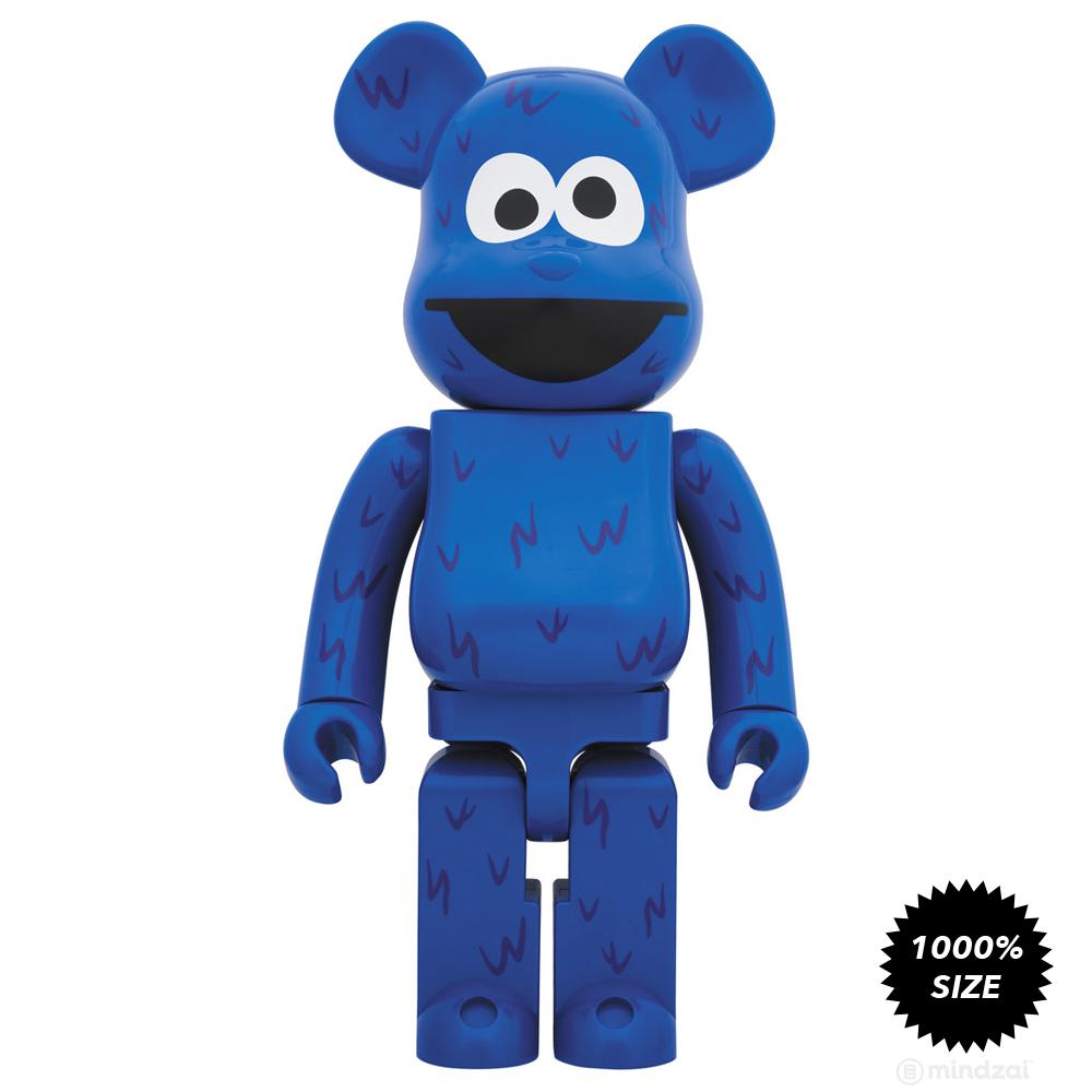 Sesame Street Cookie Monster 1000% Bearbrick by Medicom Toy