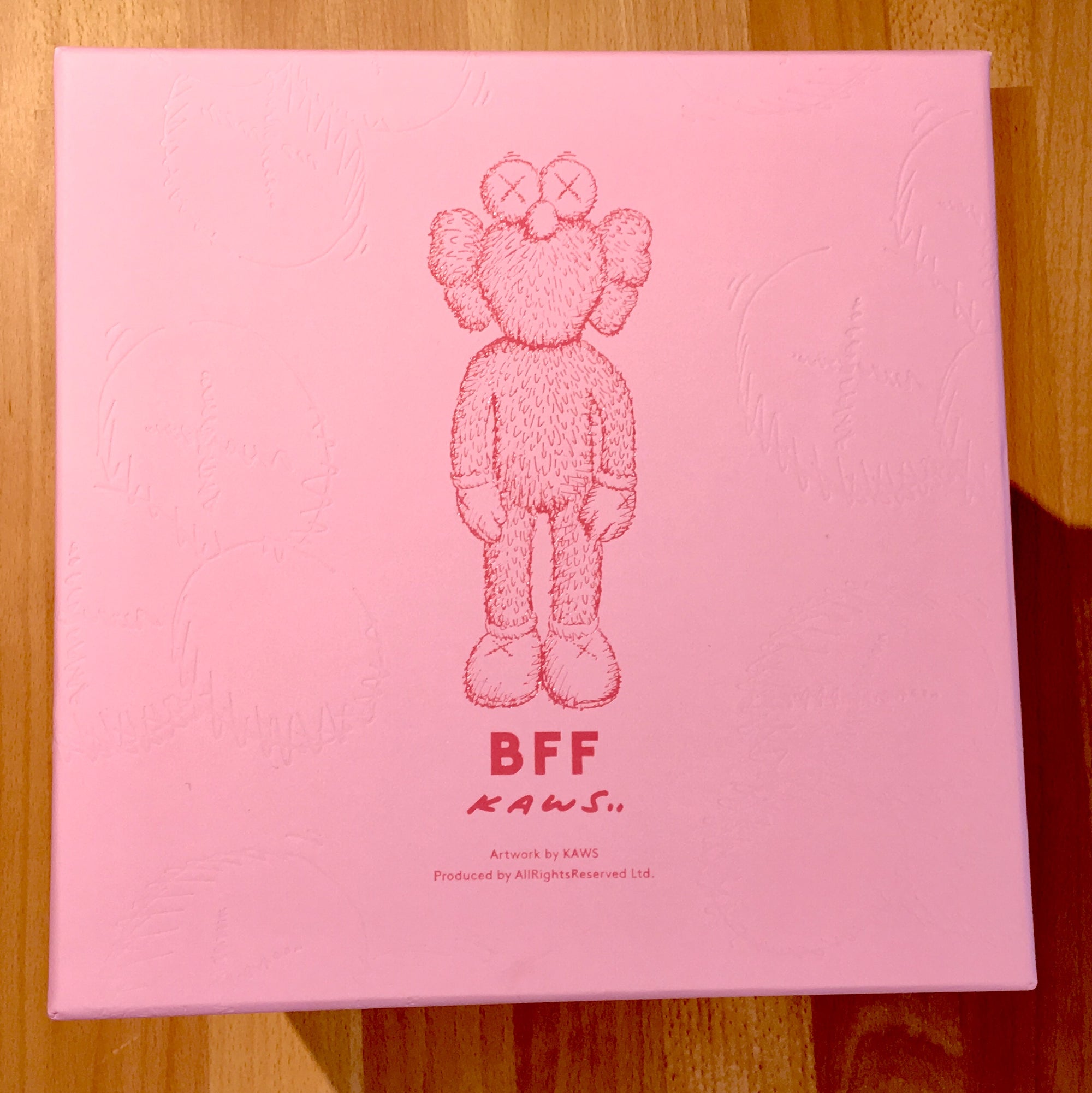 Kaws Pink BFF Limited Edition Plush by Kaws x AllRightsReserved 2113/3000