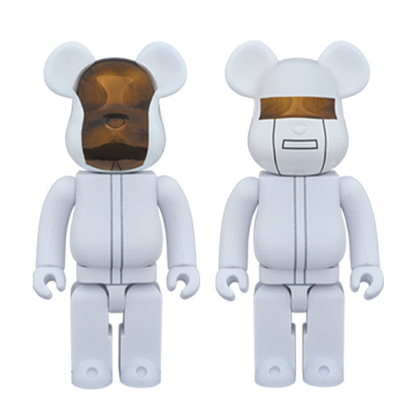 Daft Punk &quot;Get Lucky&quot; White Suit 400% Bearbrick - Mindzai  - 1