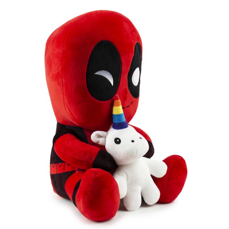 *Special Order* Deadpool Riding a Unicorn HugMe Vibrating Plush by Marvel x Kidrobot