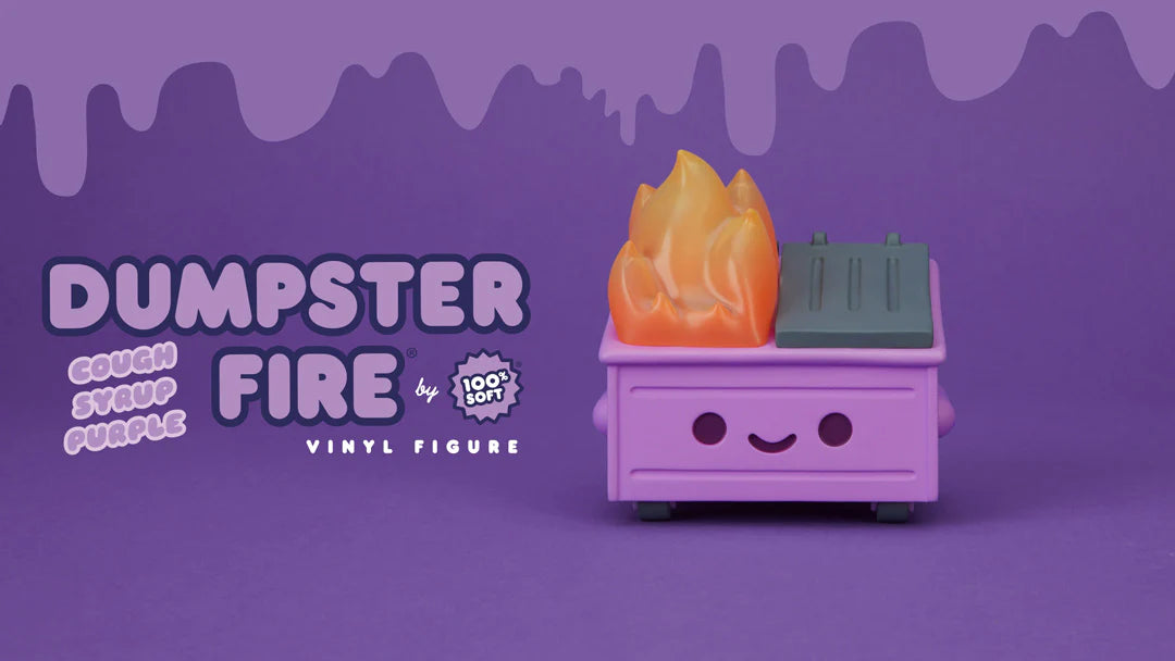 Dumpster Fire - Cough Syrup Purple Vinyl Figure