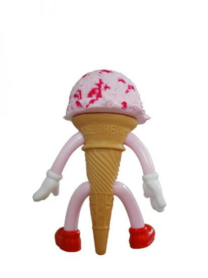 Double Strawberry Ice Cream Flavors Sofubi by Dune *Tokyo Treasures* - Mindzai  - 3