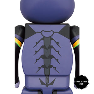 Evangelion Eva Unit 13 (New Paint Ver.) 100% + 400% Bearbrick Set by Medicom Toy