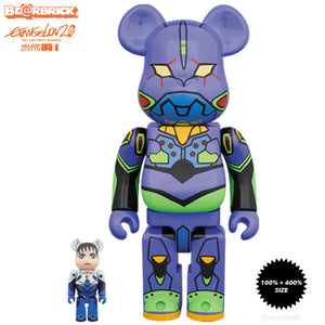 Evangelion 2.0: You Can (Not) Advance First Machine 100% + 400% Bearbrick Set by Medicom Toy