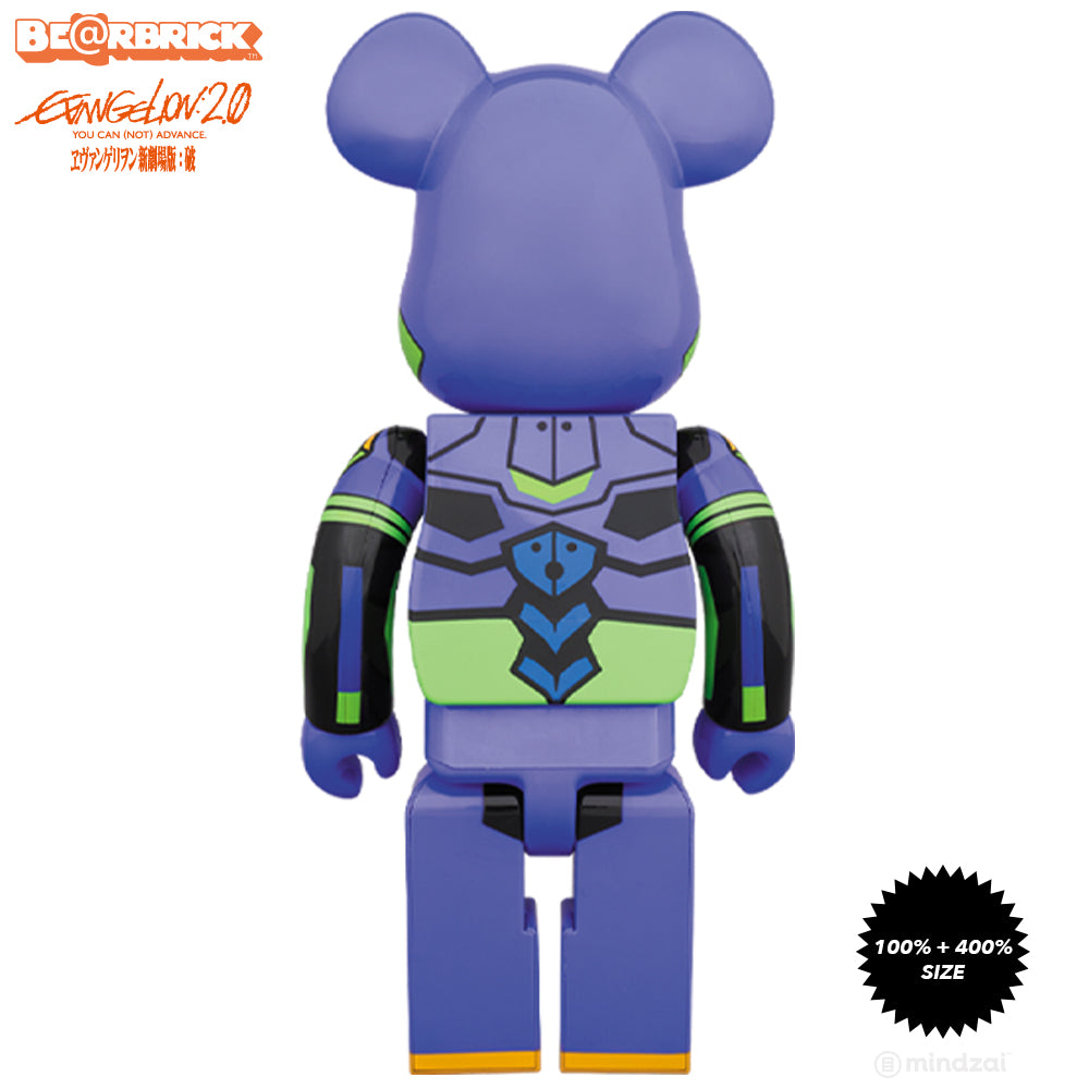 Evangelion 2.0: You Can (Not) Advance First Machine 100% + 400% Bearbrick Set by Medicom Toy