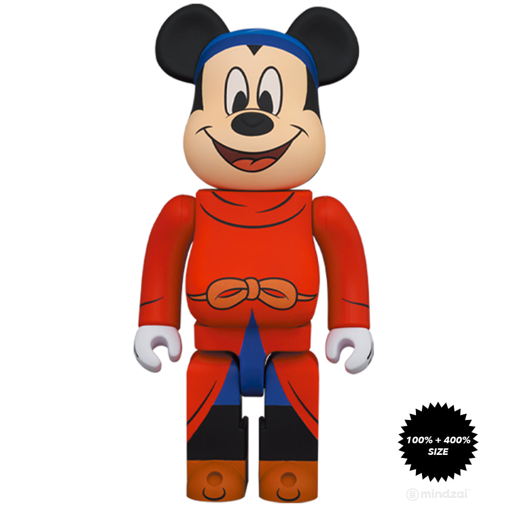 Fantasia Mickey 100% + 400% Bearbrick Set by Medicom Toy