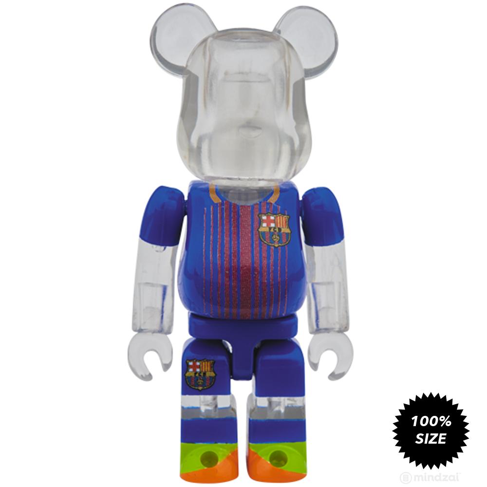 FC Barcelona 100% + 400% Bearbrick Set by Medicom Toy