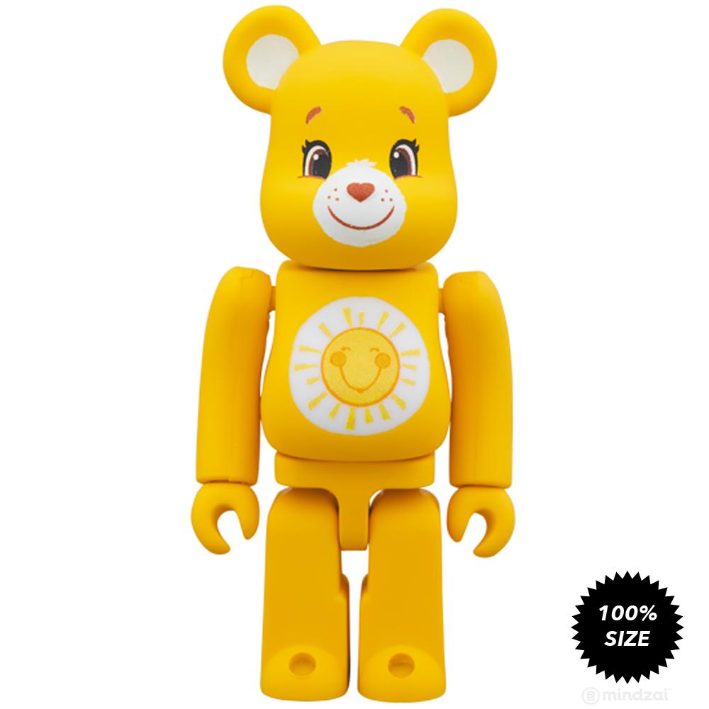 Care Bears Funshine Bear 100% Bearbrick by Medicom Toy