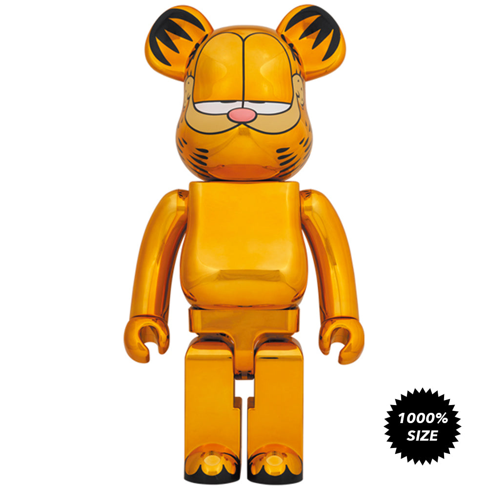 Garfield (Gold Chrome Ver.) 1000% Bearbrick  by Medicom Toy