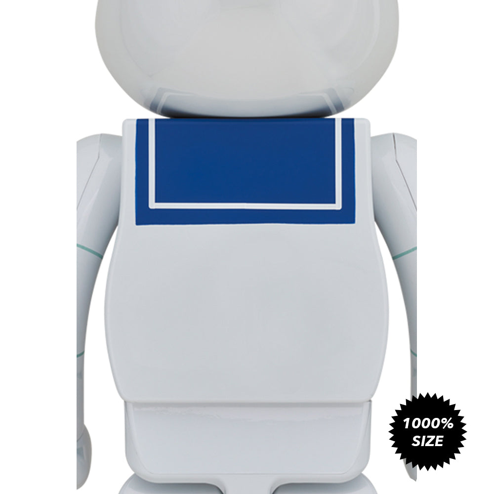 Ghostbusters: Stay Puft Marshmallow Man (White Chrome Ver.) 1000% Bearbrick by Medicom Toy