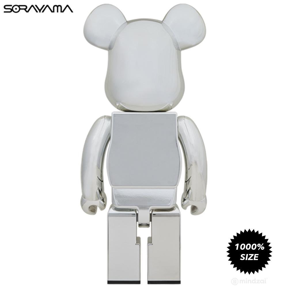 Sorayama Sexy Robot Chrome Silver 1000% Bearbrick by Sorayama x Medicom Toy (Pre-owned)