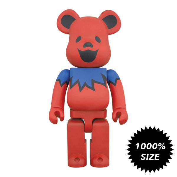 Grateful Dead Red 1000% Bearbrick - Mindzai 