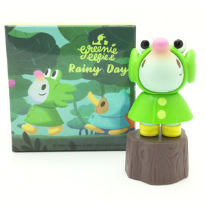 Greenie & Elfie Rainy Day Series  x Unbox Industries - Elfire in Green Coat