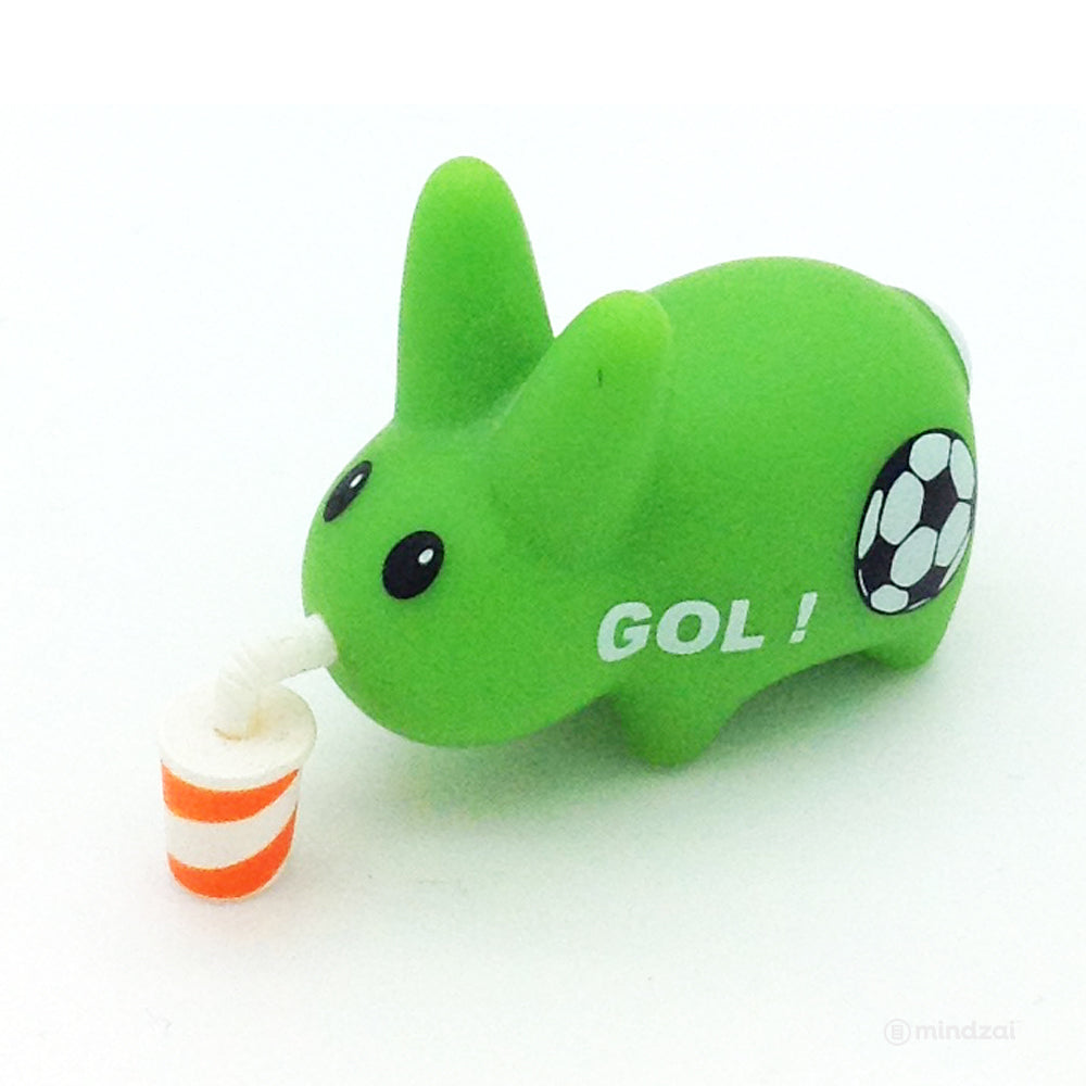 Personal Happiness Labbit Mini Series - Green Soccer Labbit with Drink