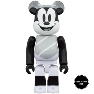 Hat and Poncho Mickey 100% + 400% Bearbrick Set by Medicom Toy
