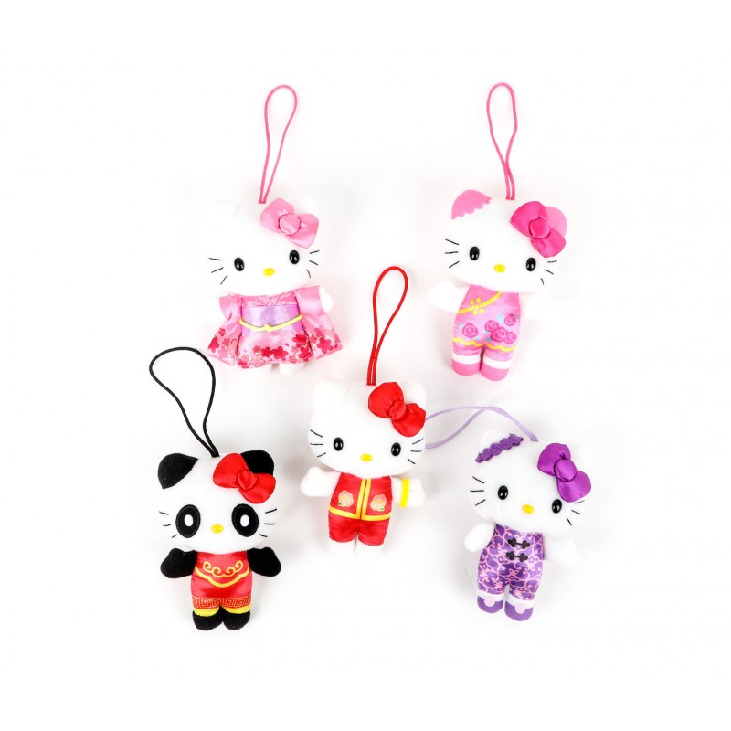 Hello Kitty Asian Outfits Plush Ornaments