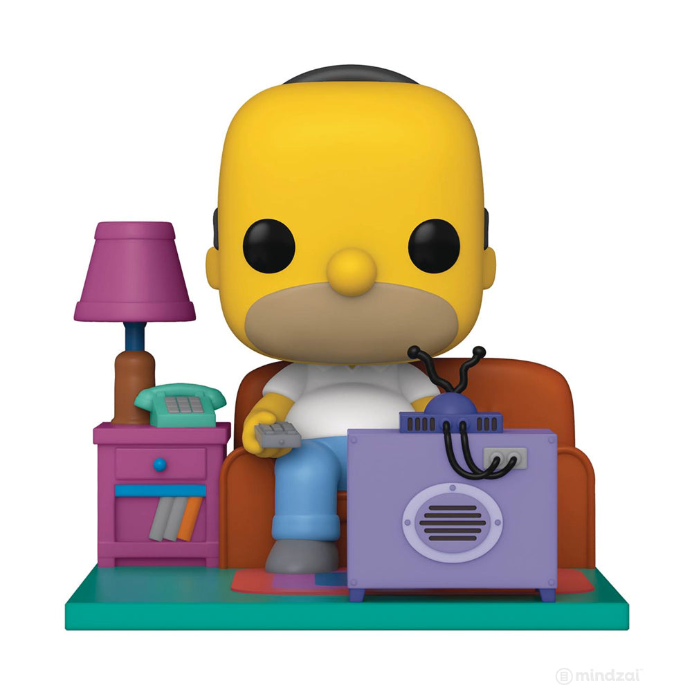 The Simpsons: Couch Homer Watching TV POP Deluxe Figure by Funko