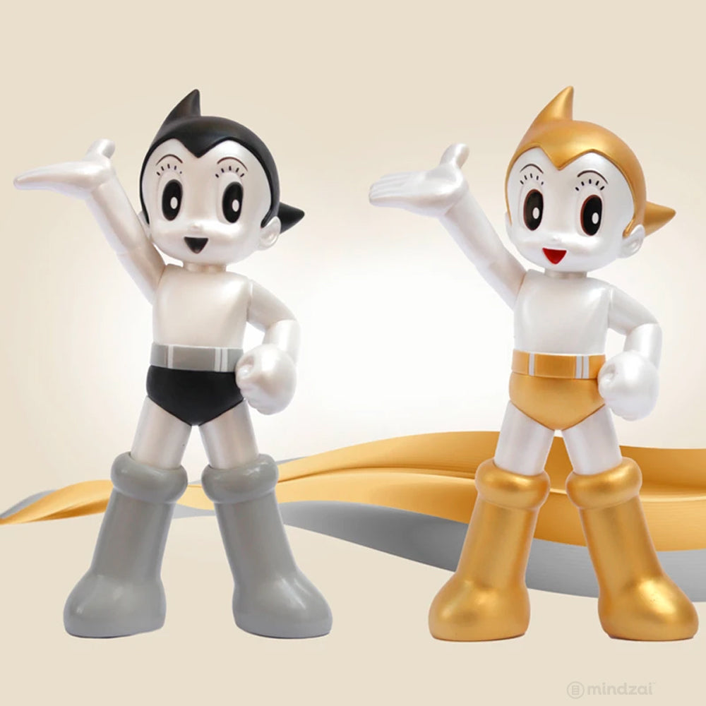 Astro Boy Iconic (Gold and Silver) Set of 2 Figures by ToyQube x Tezuka Productions