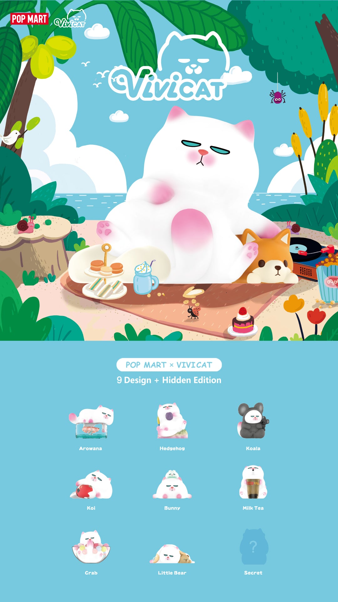 Vivicat Lazy Friends Blind Box Series by POP MART