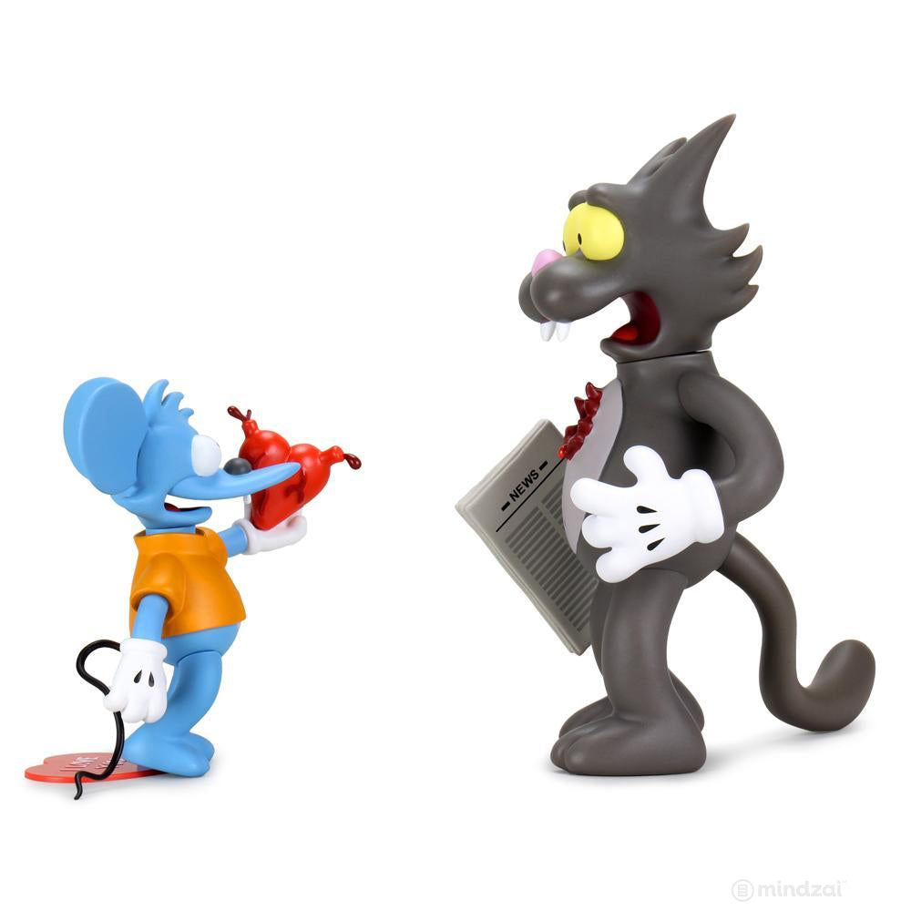 Itchy and Scratchy Medium Figure by Kidrobot x The Simpsons