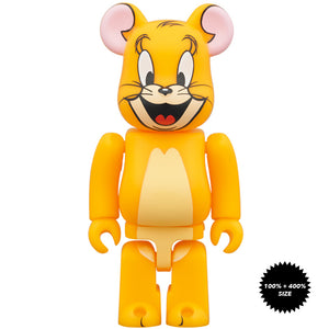 Tom & Jerry: Jerry (Classic Color) 100% + 400% Bearbrick Set by Medicom Toy