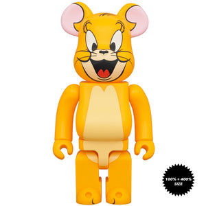 Tom & Jerry: Jerry (Classic Color) 100% + 400% Bearbrick Set by Medicom Toy