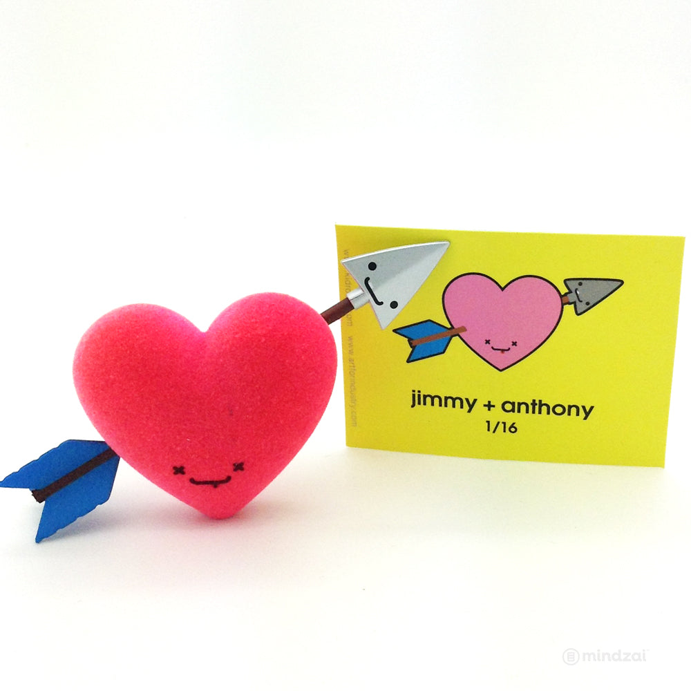 BFF Series by Travis Cain x Kidrobot - Jimmy + Anthony Heart and Arrow