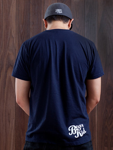 Bear Kid Elephant Navy T-Shirt - Mindzai  - 1
