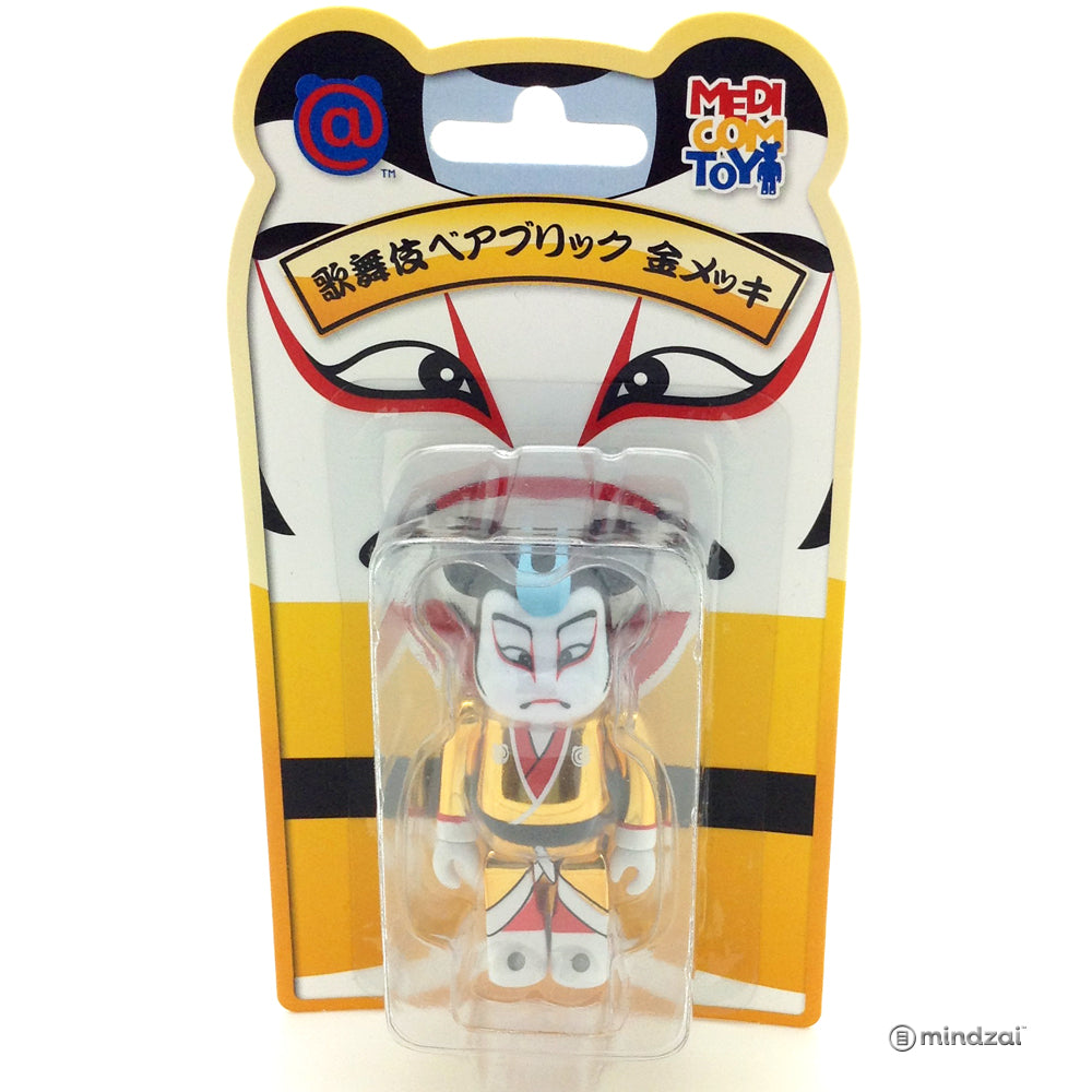 Kabuki - Gold Metallic 100% Size Bearbrick (Tokyo Skytree Exclusive)