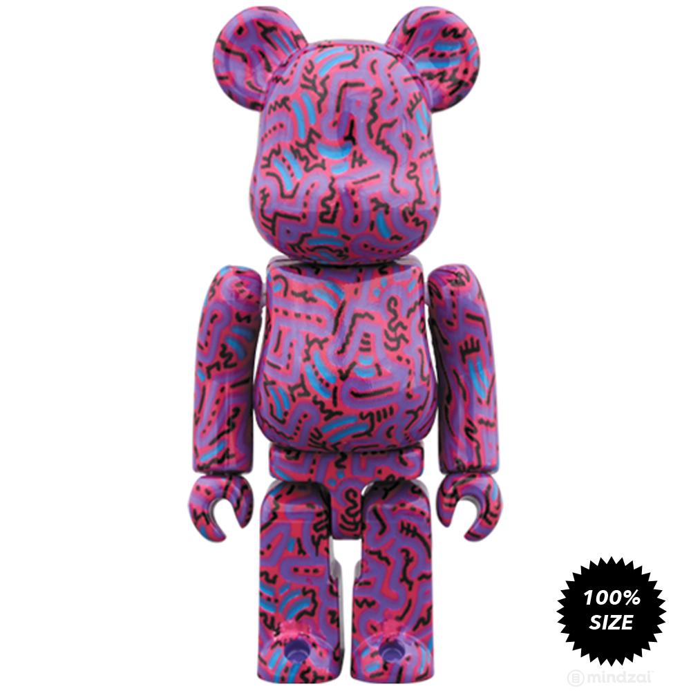 Keith Haring #2 100% + 400% Bearbrick Set by Medicom Toy
