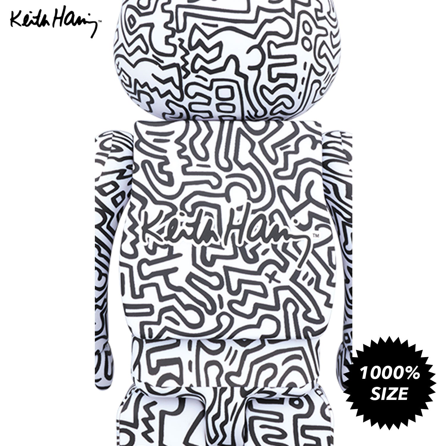 Keith Haring #4 1000% Bearbrick by Medicom Toy