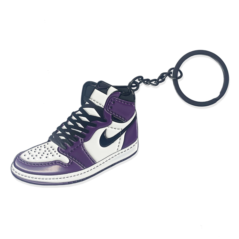 Jordan 1 Court Purple Keychain by Shoobox